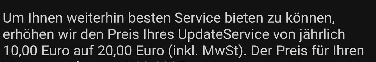 SvenWendelken's tweet image. Eine Preiserhöhung, für den #Schufa #UpdateService um 100%?
Das ist ja wohl nicht Euer Ernst @SCHUFAHoldingAG.

@BILD @sternde @derspiegel @faznet