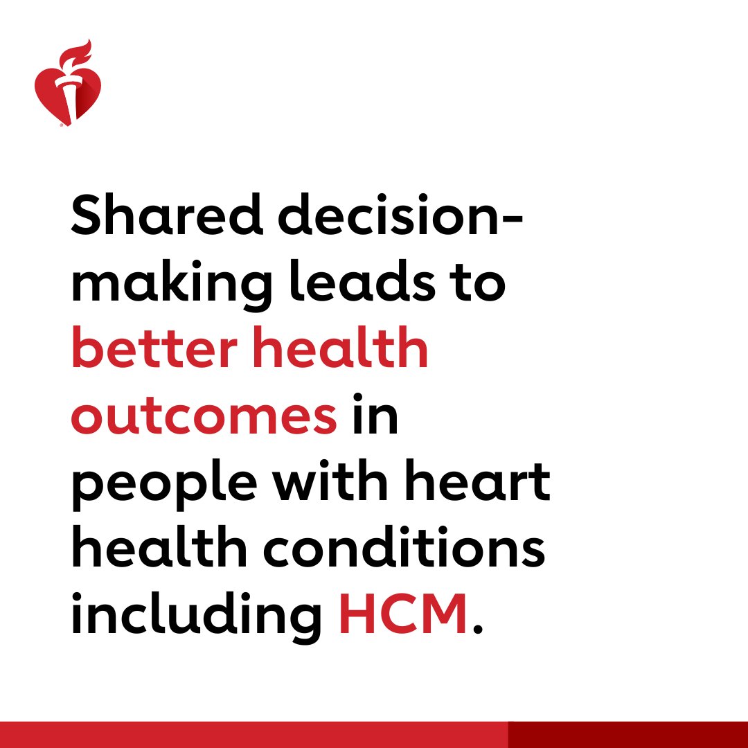 If you have hypertrophic cardiomyopathy or other conditions, working with your doctor is key! Shared decision-making helps  

You and your doctor find effective treatment options and lifestyle changes that best meet your needs and preferences as a patient to improve your health.