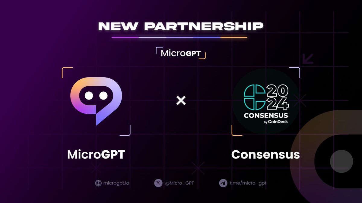 Excited to join #Consensus2024! We're bringing the latest #AI innovation from #MicroGPT to the conference. Looking forward to spreading the word and expanding our network! #TechInnovation #MicroGPTio