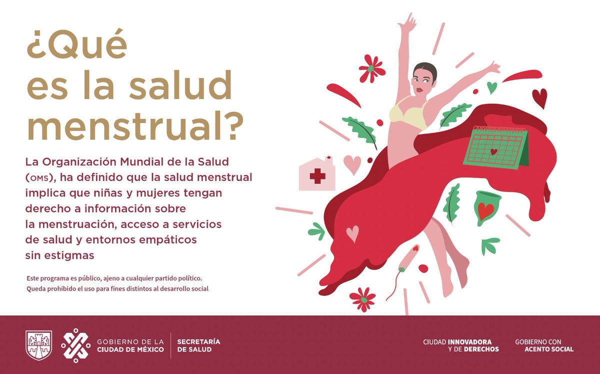 👧🏽👩🏽Este 28 de mayo es el #DíaDeLaHigieneMenstrual, pero... ¿sabes qué es #SaludMenstrual?

🗣️Implica que niñas y mujeres reciban información clara y oportuna sobre la menstruación, acceso a servicios médicos y atención en entornos seguros y libres de estigmas.

❗Si notas signos