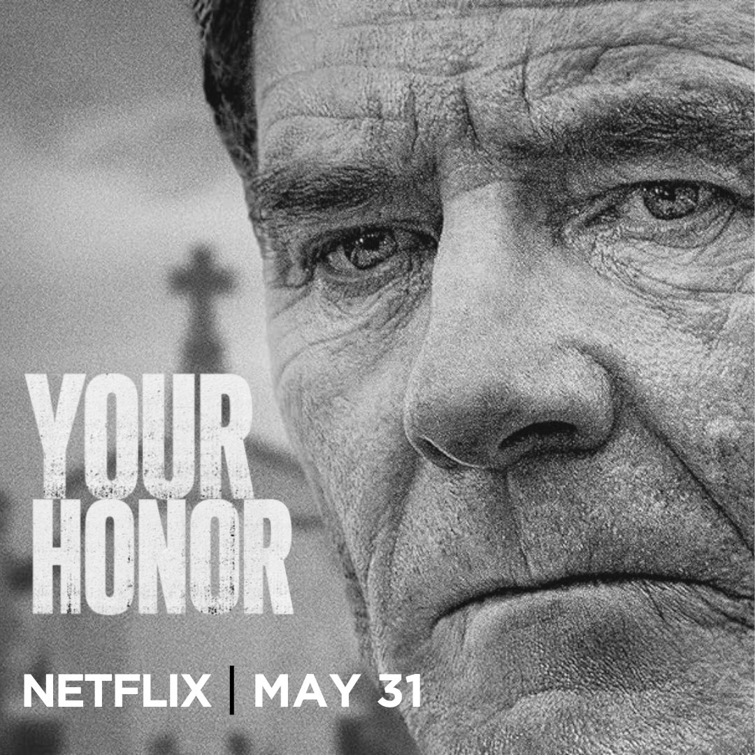 Hi Everyone… I’m excited to announce that my show #YourHonor Seasons 1 & 2 will be on @netflix as of this #Friday May 31st… If you haven’t seen this limited series - please do catch it. I’m very proud of it. We have a terrific cast, and you’ll be on the edge of your sofa