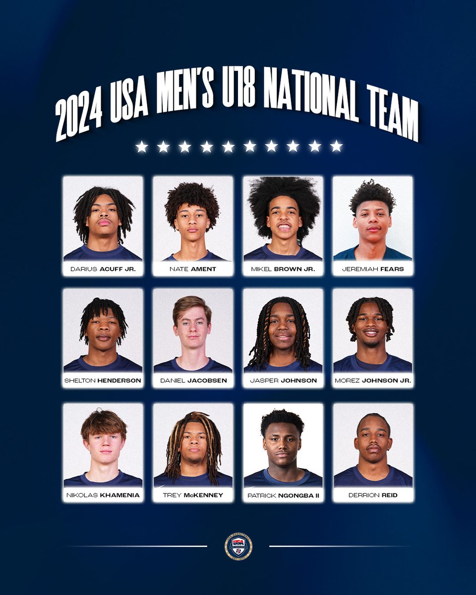 Introducing the 2024 USA Men's U18 National Team 👊

🇺🇸 #USABMU18