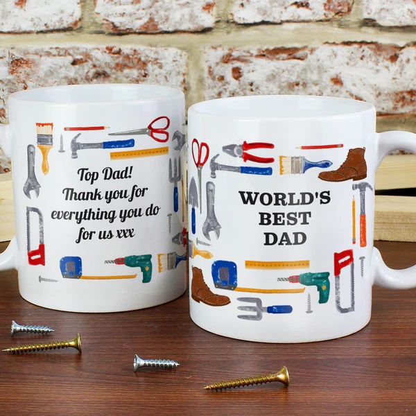 Gift idea for a DIY mad dad (or anyone else), this colourful mug can be personalised with any message on the front & on the back  lilybluestore.com/products/perso…

#giftidea #DIY #fathersday #mhhsbd
