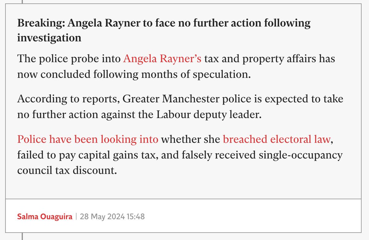 Angela Rayner cleared 👏