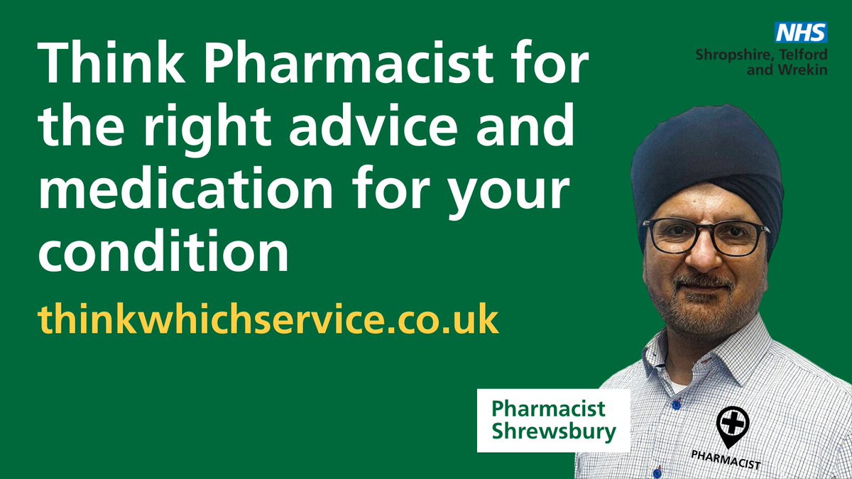 Think #PharmacyFirst.

Did you know your local pharmacy can now prescribe medicines for sinusitis, sore throat, earache, infected bites, impetigo, shingles, and UTIs in women?

For more information visit ️️ thinkwhichservice.co.uk #ThinkWhichService