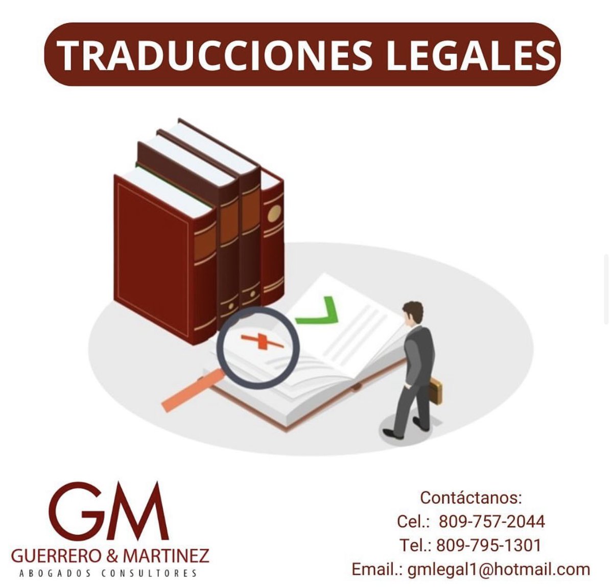 Si necesitas la traducción oficial de documentos en cualquier idioma, contamos con intérpretes judiciales con los que garantizamos un servicio de calidad, rápido y eficaz. Puedes contactarnos escribiéndonos al 📲 •Cell: 809-757-2044/ 809-710-2084 •Tell:809 -795-1301
