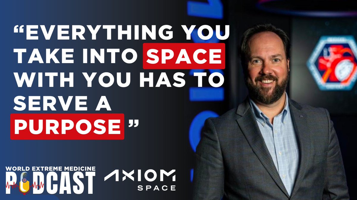 Tune in to this week's episode of the World Extreme Medicine Podcast, Dr. Michael Harrison, who serves as Chief Medical Officer for Axiom Space, sheds light on the crucial role medical experts play in ensuring the well-being of astronauts in the challenging environments of space.