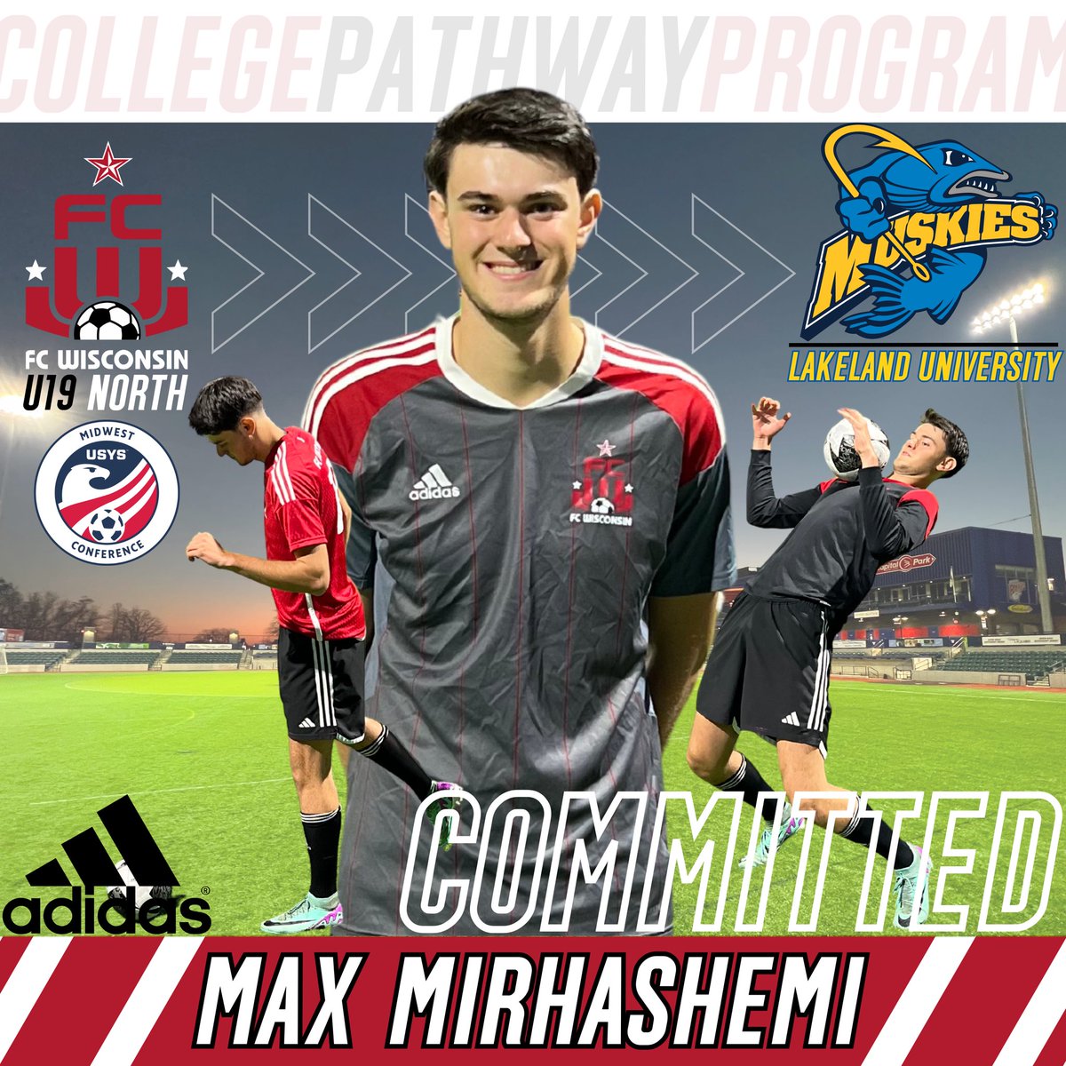 We are very happy to announce 
📣another college commit!
Congrats to Max Mirhashemi for his commitment to Lakeland University 
👏Max has flourished in our training and playing environment! We are proud of you Max and thank you for your commitment to our player development model!