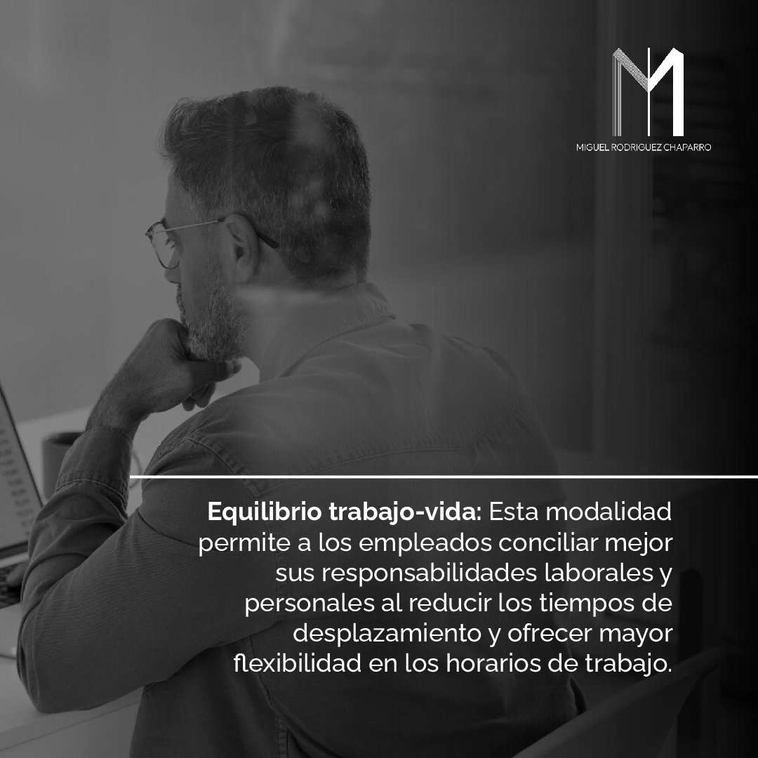 TheRcMiguel's tweet photo. 🏢🏡 Descubre el equilibrio perfecto con el #TrabajoHíbrido
Flexibilidad para adaptarte a tus necesidades personales y profesionales.
Productividad y bienestar para una experiencia laboral satisfactoria.
¿Listo para dar el siguiente paso hacia un futuro laboral más flexible y satisfactorio?