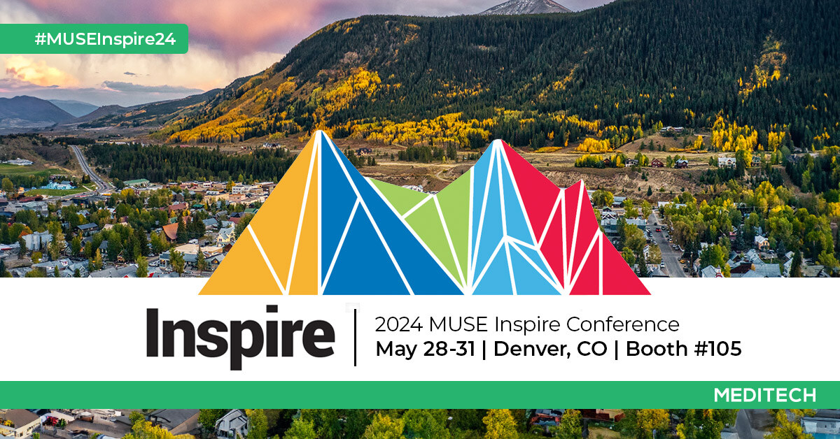 @MEDITECH will join in a roundtable discussion during the Leadership Summit today, May 28, at 4 p.m.

Visit with #MEDITECH executives and staff in booth #105 at #MUSEInspire! 

🔗➡️We look forward to seeing you!
hubs.ly/Q02yCSMw0  #HealthIT #DigitalHealth