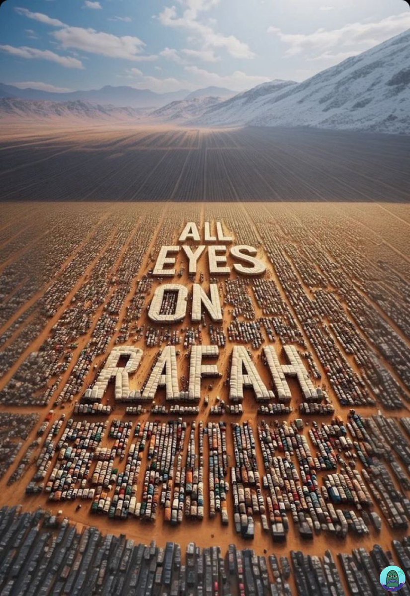 tanyakanrl's tweet image. 💚 REPEAT AFTER ME ‼️

ALL EYES ON RAFAH
ALL EYES ON RAFAH
ALL EYES ON RAFAH
ALL EYES ON RAFAH
ALL EYES ON RAFAH
ALL EYES ON RAFAH
ALL EYES ON RAFAH

#..RafahUnderAttack 
#..GazaGenocide‌