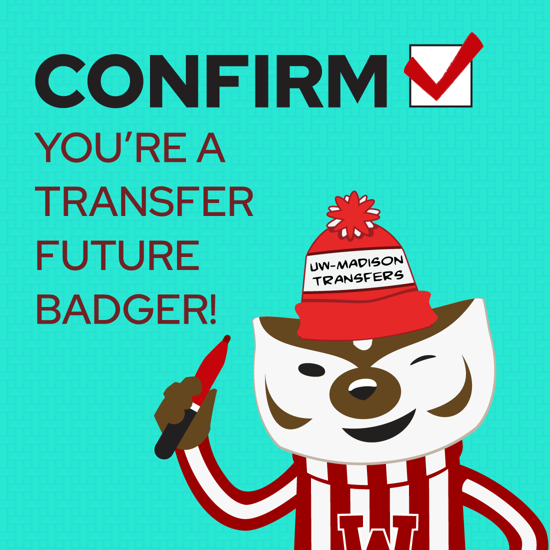 Are you Transferring #FutureBadger? Check that off your list!✔️ Confirm your enrollment in your Student Center by June 1! madison.sis.wisc.edu/login