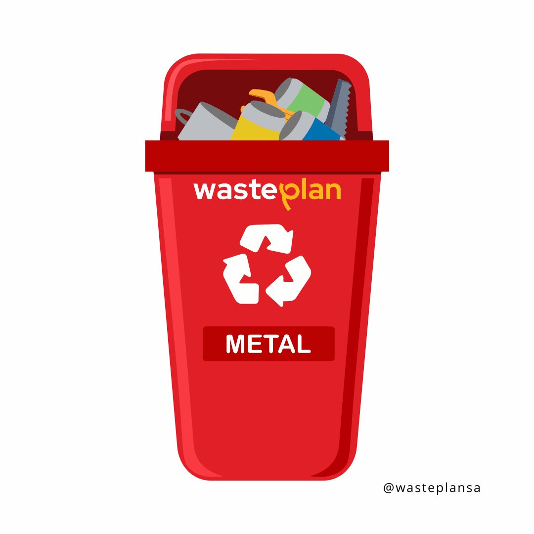 Metal is recyclable!
Did you know that you can sell your recyclable metal to our buy back centres? Generate an income from recycling.
Give us a call to find your nearest offset point
Call us 📞 086 111 6699 
📧 info@wasteplan.co.za
 ♻️#MetalRecycling #tins #WastePlan