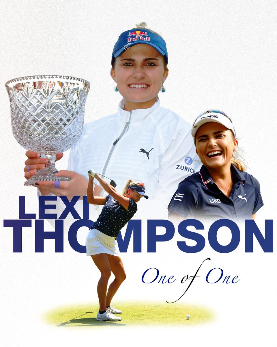 One of one. 🌟 Lexi Thompson has announced she will be retiring at the end of the 2024 LPGA Tour season.