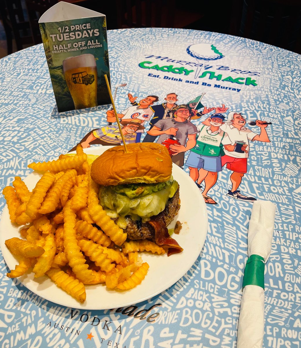 It's National Burger Day AND 2-for-1 Tuesday at Caddyshack! 🎉🍔 Join us for the ultimate celebration with mouth-watering burgers and our unbeatable half-off drink specials! Grab a friend and come enjoy the best of both worlds today. See you soon! #Caddyshack #StAugustine