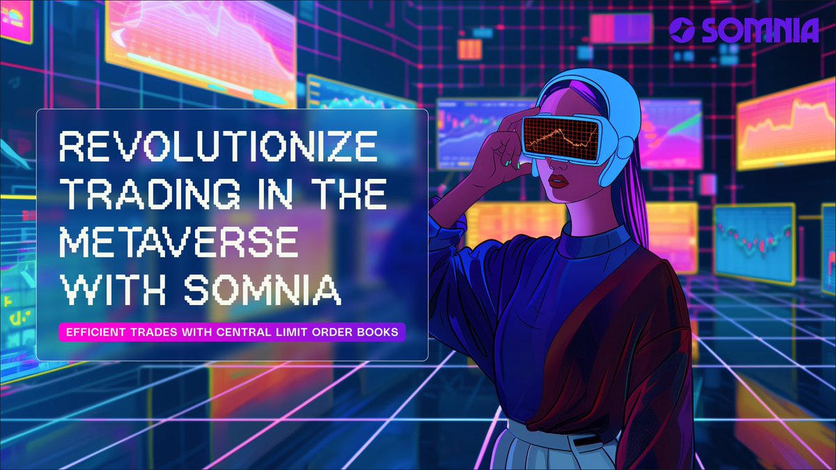 With #Somnia, trading is about to get a whole lot better! Unlike current AMM exchanges, Somnia can support Central Limit Order Books (CLOB) for more efficient and accurate trades. 

Imagine effortlessly trading assets across different worlds and currencies in the metaverse! 🌐💹