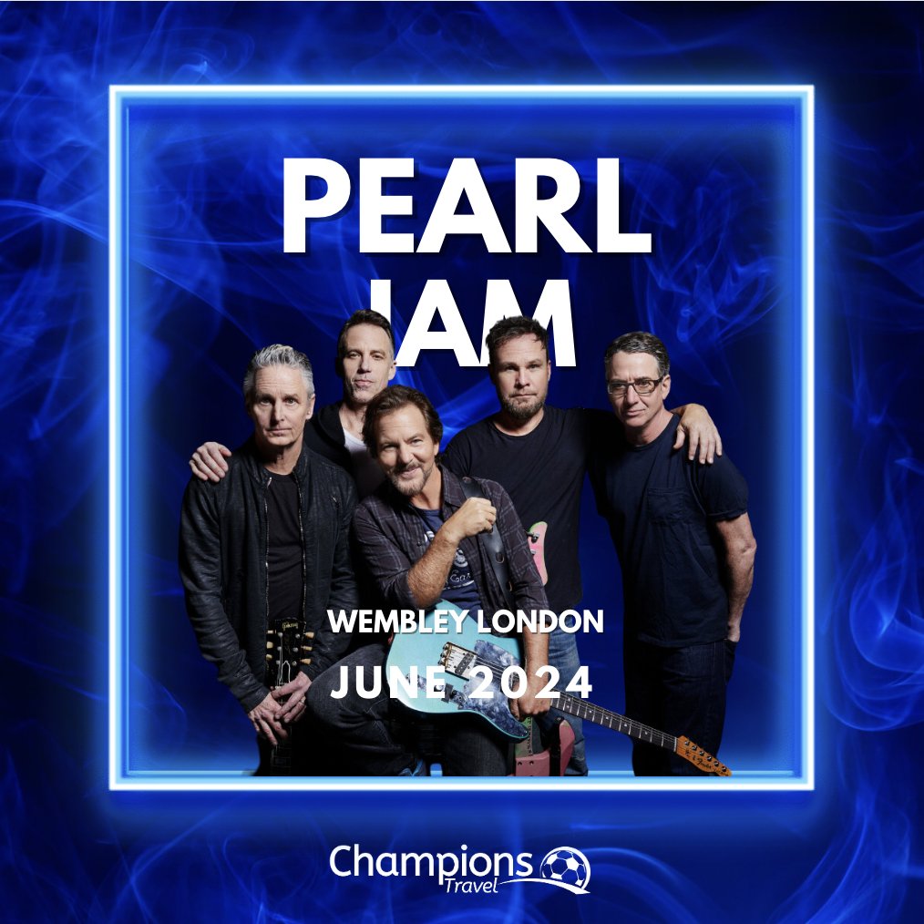 Pearl Jam are taking the stage at the Tottenham Hotspur Stadium on the 29th of June. 🎶 

Find out more here: champions-travel.com/tickets/?pearl…

#PearlJam #TottenhamHotspurStadium #Concert #June #ChampionsTravel