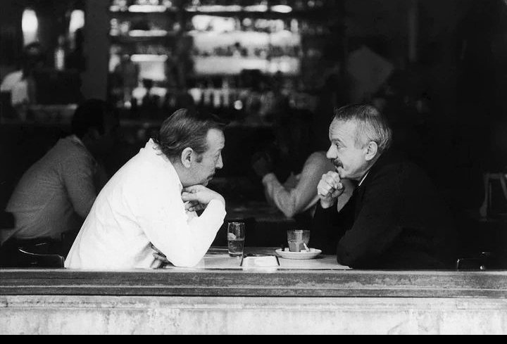 Goyeneche y Piazzolla en un bar porteño en los 80