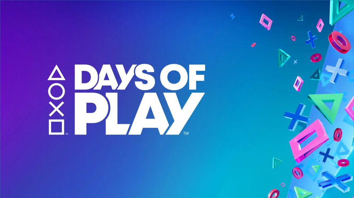 Days Of Play Returns May 29th - June 12th 2024: #DaysOfPlay #PlayStation