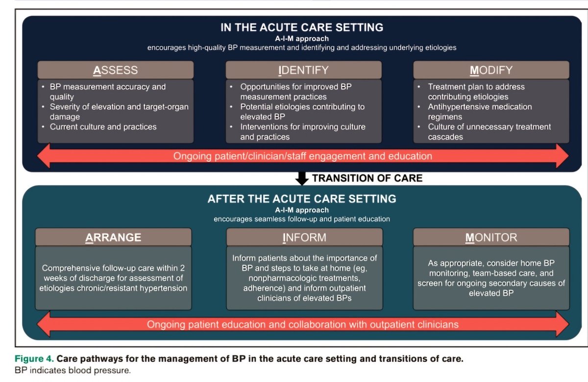 🔴The Management of Elevated Blood Pressure in the Acute Care Setting: A 🆕Scientific Statement from the AHA #openaccess 

ahajournals.org/doi/10.1161/HY…
#Cardiology  #CardioTwitter #MedEd #medical #medtwitter #cardiotwiteros #CardioEd #Cardiox