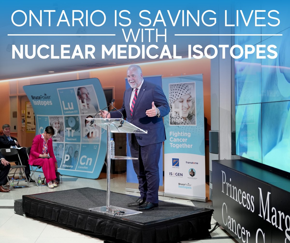 Todd Smith (@toddsmithcandu) on Twitter photo Yesterday, I joined <a href="/fordnation/">Doug Ford</a>, <a href="/Bruce_Power/">Bruce Power NGS</a>, <a href="/SaugeenOjibway/">EnvironmentOffice</a>, Isogen & <a href="/ITM_Radiopharma/">ITM Isotope Technologies Munich SE</a> to announce how we are taking Ontario's cancer-fighting medical isotope production to the next level!
We are doubling the production of Lu-177 which treats prostate and other cancers! Yesterday, I joined <a href="/fordnation/">Doug Ford</a>, <a href="/Bruce_Power/">Bruce Power NGS</a>, <a href="/SaugeenOjibway/">EnvironmentOffice</a>, Isogen & <a href="/ITM_Radiopharma/">ITM Isotope Technologies Munich SE</a> to announce how we are taking Ontario's cancer-fighting medical isotope production to the next level!
We are doubling the production of Lu-177 which treats prostate and other cancers!