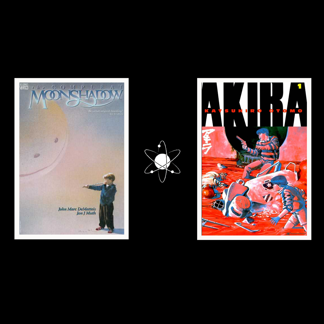thelabpress's tweet photo. .@vincelocke’s inspirations. #Moonshadow #Akira #Cerebus #ElektraAssassin https://t.co/bVjavXxarG