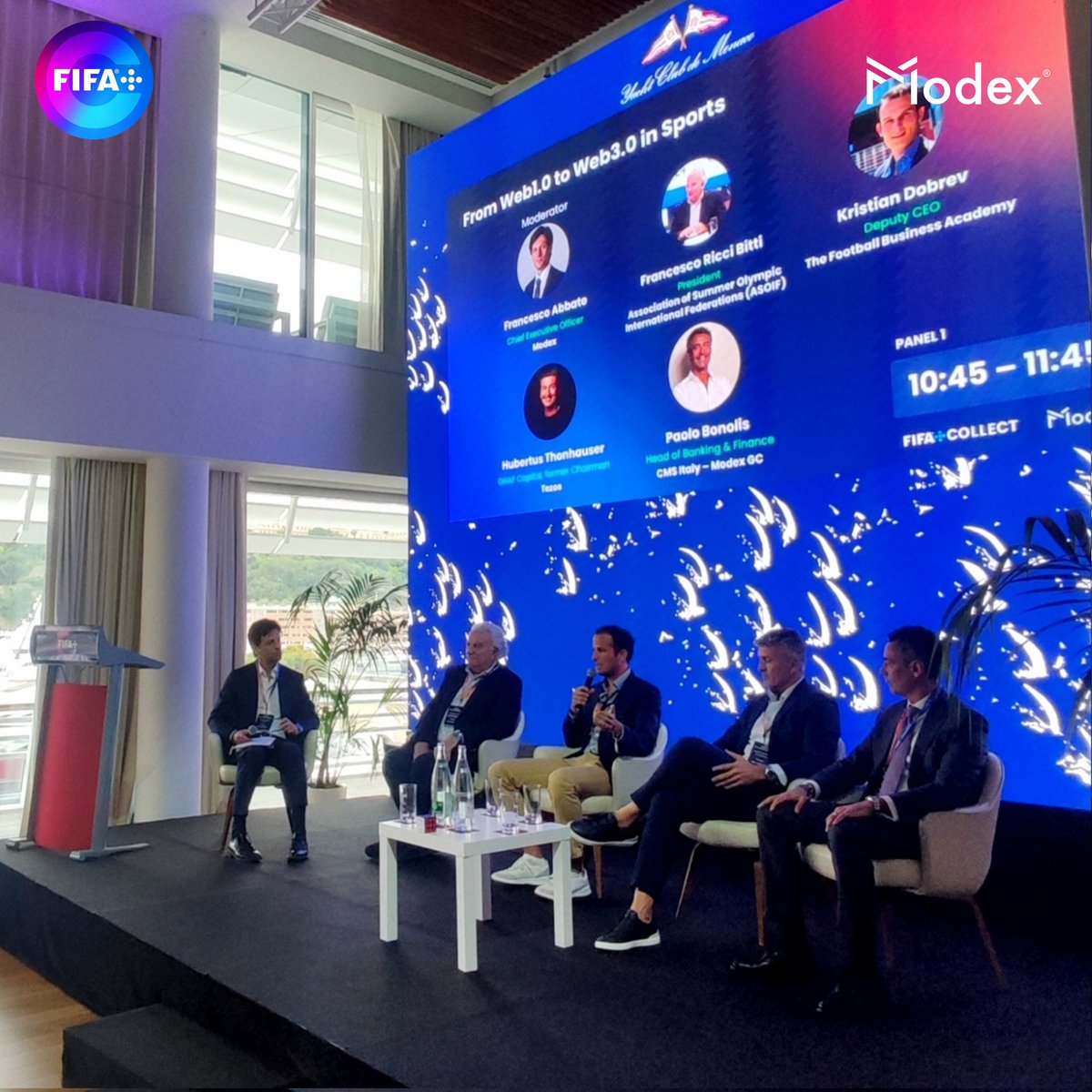 Celebrating a day replete with innovative ideas, inspiration, and meaningful connections at the Monaco Yacht Club. 
🧠💡🤝
The future of sports and #web3‌‌ is being shaped by those who participated in Modex and @FIFAPlusCollect event on April 30th.