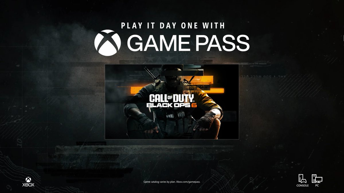 🔴 Le prochain Call of Duty #BlackOps6 sera dispo DÈS SA SORTIE, gratuitement sur le Game Pass (Xbox et PC) !