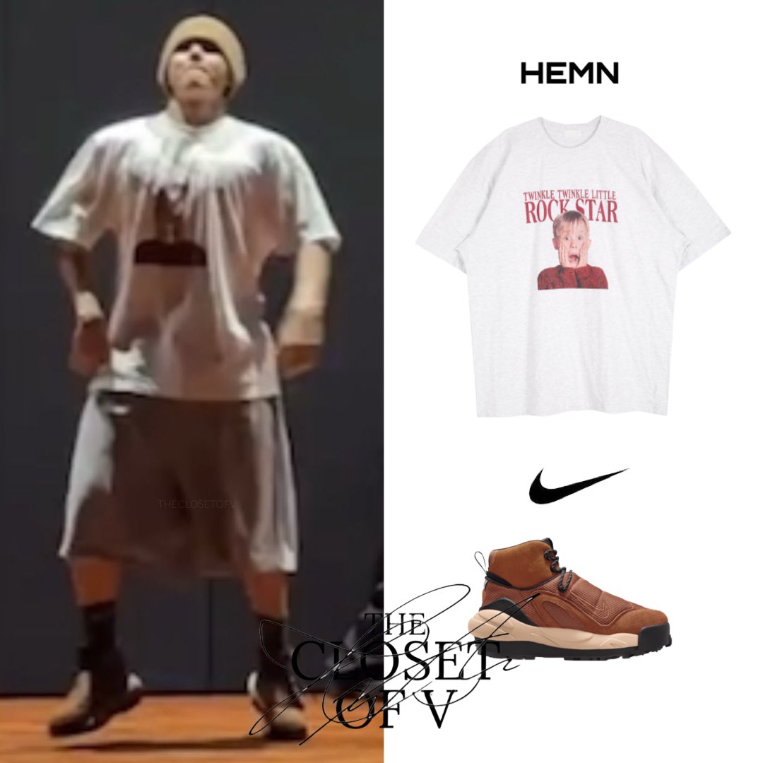 V on Bada Lee Instagram 

Taehyung  in HEMN T-Shirt and Bermuda 
@celineofficial Hoodie and Beanie and @Nike Shoes 

#KimTaehyung #thv #TAEHYUNG  #V #BTS  #thvcloset #itboy #celine 
#outfitoftheday #V 
#김태형 #뷔 #태형 #태태 #방탄소년단뷔