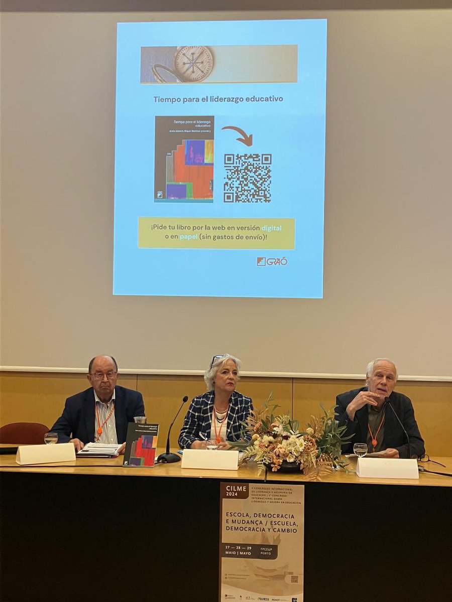 Un placer y un privilegio presentar el  libro "Tiempo para el liderazgo educativo" en #CILME2024 con dos grandes maestros y referentes, autores del libro Gracias! <a href="/JoseWeinstein/">jose weinstein</a> y #AntonioBolivar <a href="/EditorialGrao/">GRAÓ</a> #liderazgoeducativo