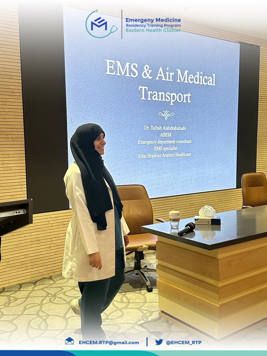 Ehcem_rtp's tweet photo. Emergency Medicine extends beyond hospitals!

Today we shed light on the critical world of EMS &amp; Air Medical Transport in our Weekly Academic Activity.

Thank you Dr. Taibah Alabdrabalnabi, EM Consultant, EMS Specialist, JHAH, for your time to share your expertise. https://t.co/rozmU8qvYD