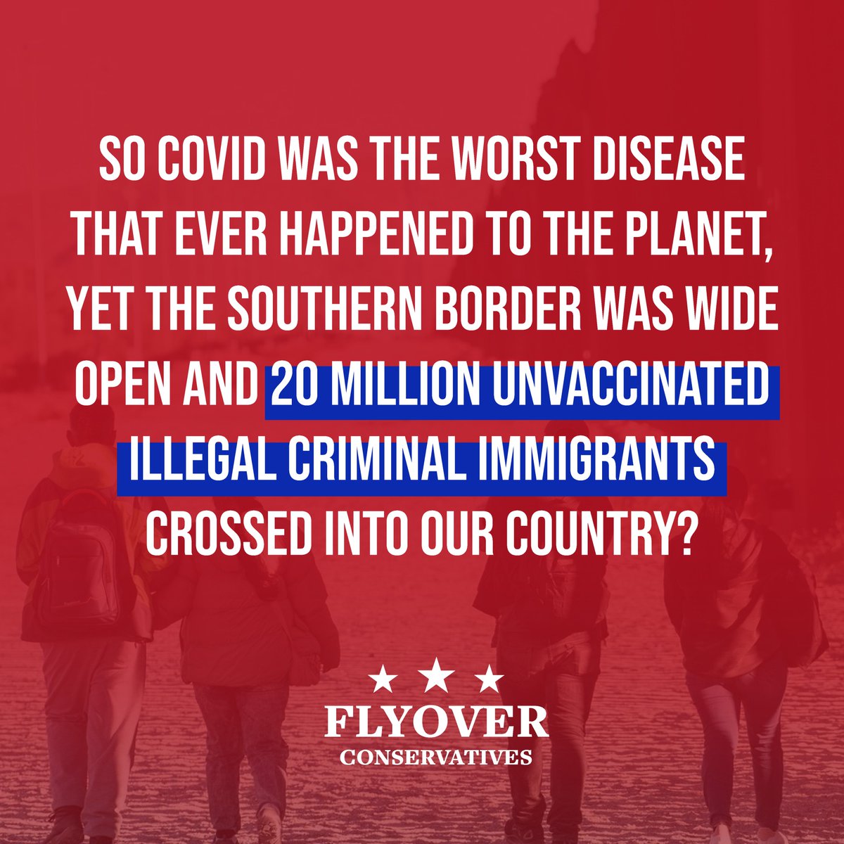 If covid was so serious, why was the southern border left wide open with unvaccinated illegal criminal immigrants pouring into our country?

#flyover
#IllegalAliens
#southerbordercrisis
#BuildTheWall