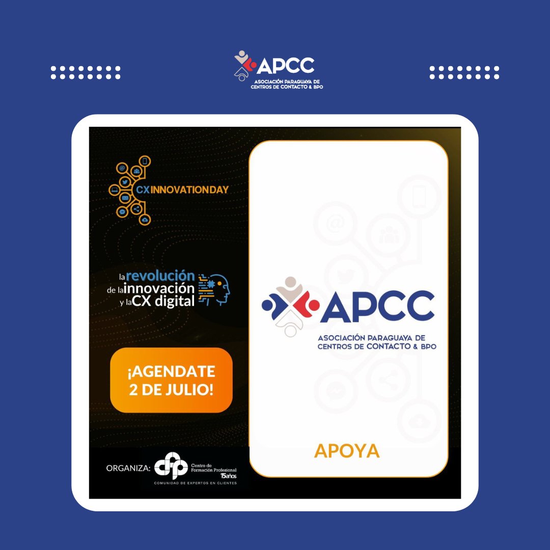 🚀 Participa en el evento más importante de Experiencia del Cliente e Innovación de la región. 🌍

🔸 Casos de éxito, conferencias y networking 🔸 Feria de tecnología y servicios
📅 2 de Julio 💻 Presencial y virtual

📧 cxcongress@evoltis.com
📞 595216160100 | 595985743822