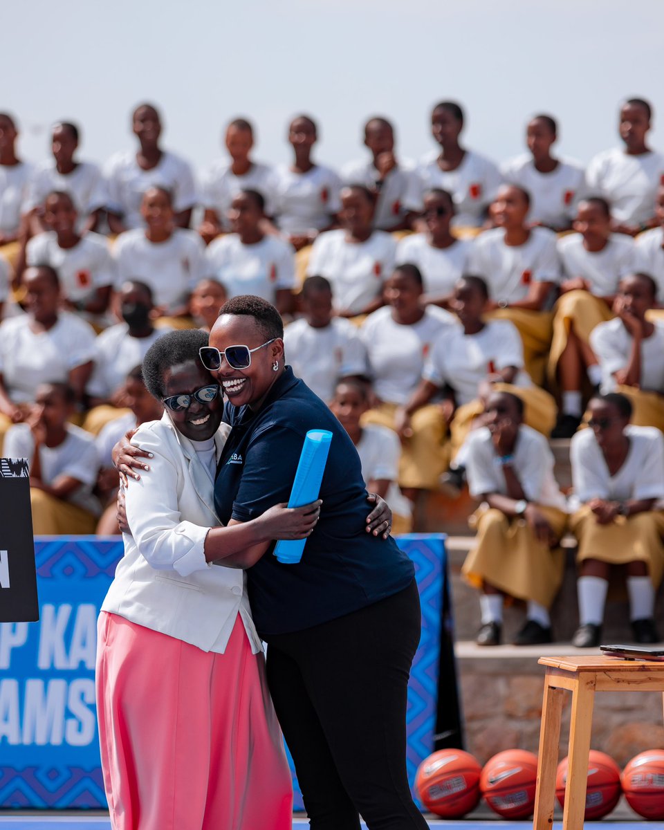 The school headmistress expressed her gratitude to <a href="/Rwanda_Sports/">Ministry of Sports | Rwanda</a>, <a href="/GiantsOfAfrica/">Giants of Africa</a>, and FERWABA for the new basketball court the school has received. She promised that the school will continue to work diligently to develop basketball, ensuring that their students have ample