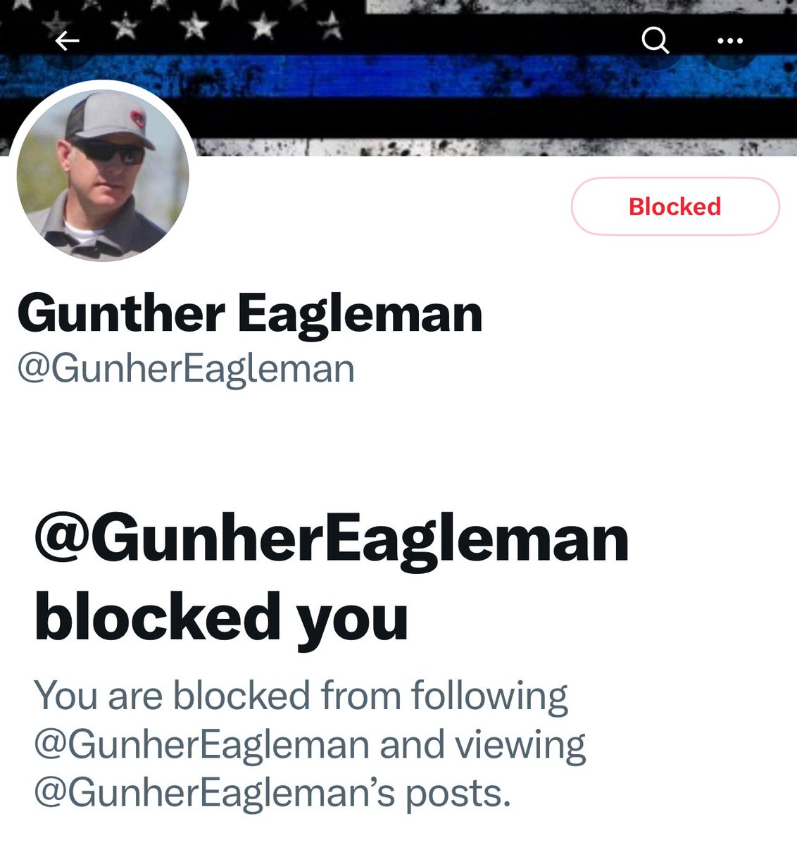 .@GunherEagleman is not me…