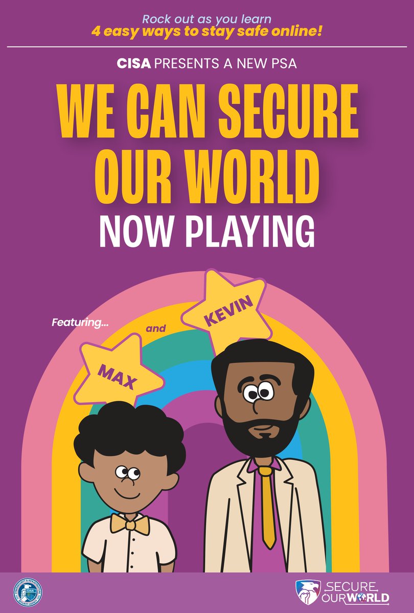 Learn how “We Can Secure Our World” by taking a few simple, yet important, steps online. 🌎 

youtu.be/kWJa_tMg7ZM?si… #onlinesafety #SecureOurWorld #cybersafety