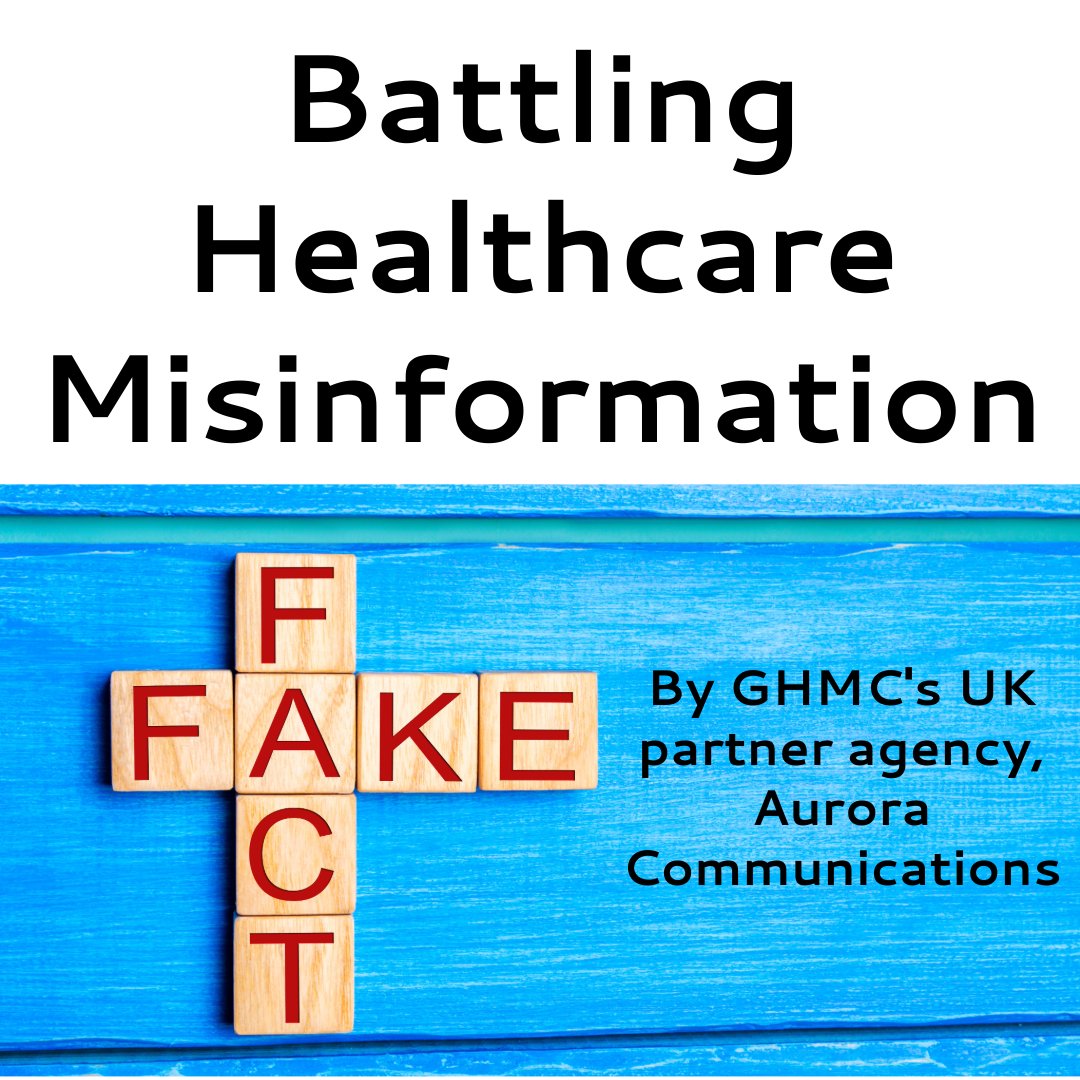 GHMCnetwork's tweet photo. In a time where a world of information is constantly at your fingertips, an increase of false information has eroded public trust. GHMC's UK partner agency, @aurorahealthpr , dives into tackling healthcare misinformation and building public trust: https://t.co/sIvGByGQMn https://t.co/t3PvSTKdpa