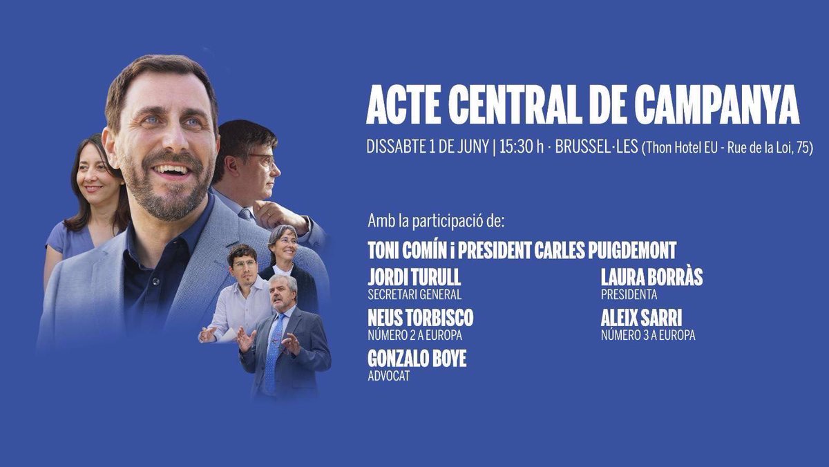 LauraBorras's tweet photo. Cap de setmana de campanya europea. Dissabte, amb l’HC @toni_comin @casals_neus el MHP @KRLS però també, a més de @JuntsXCat, amb l’aportació decisiva en la batalla judicial a Europa i a Espanya de @boye_g .
I diumenge, a Vic, amb @aleixsarri.
Hi sou tots convidats! https://t.co/Xz38nk2CRD