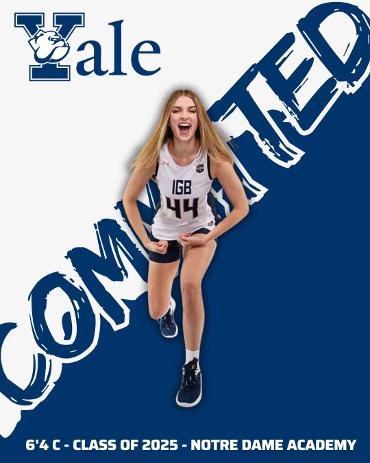 I'm extremely excited to announce my commitment to Yale to further my academics and basketball career! Forever thankful for my family, all my coaches, and everyone who helped me through the process.

Go Bulldogs! 💙
<a href="/YaleWBasketball/">Yale Women’s Basketball</a>