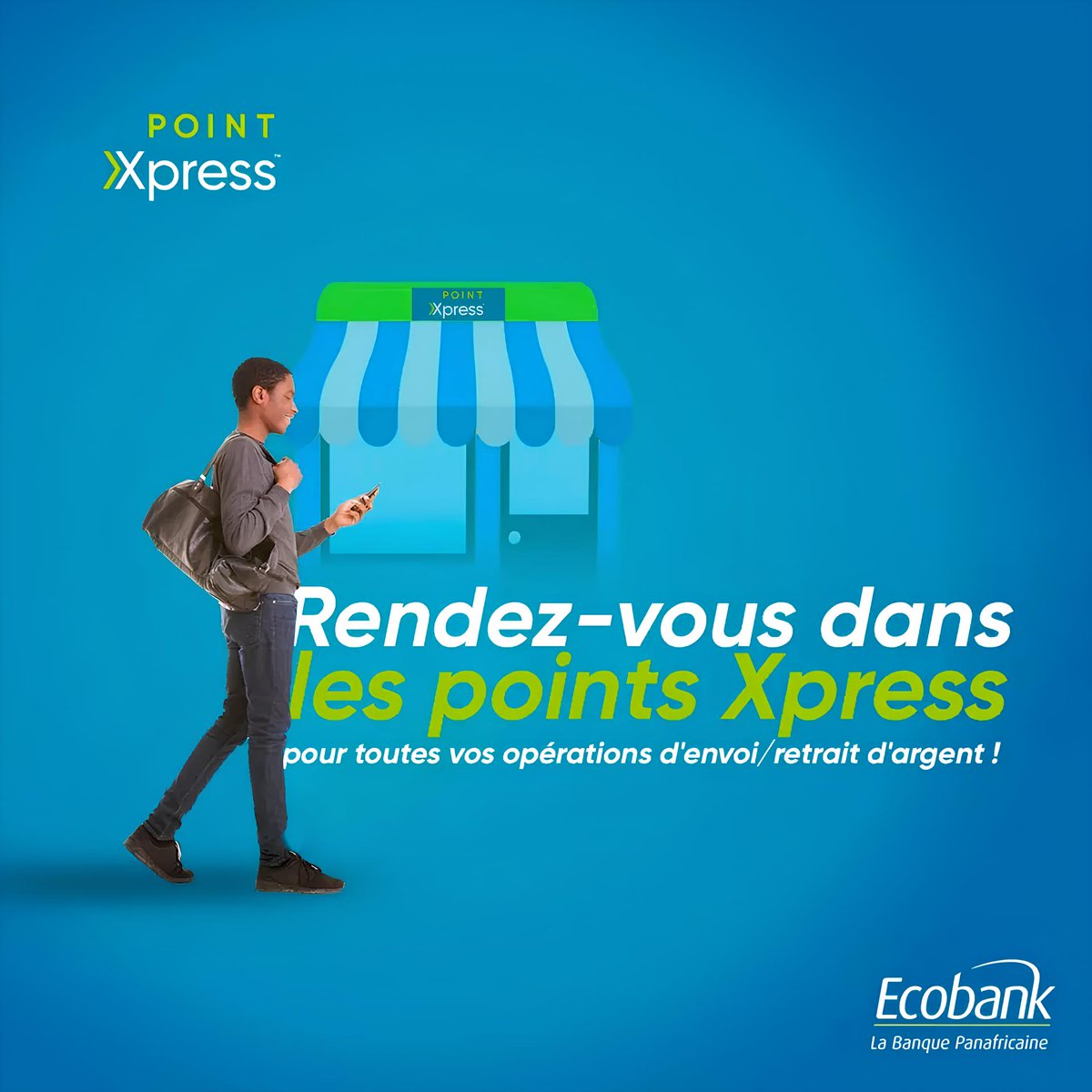 EcobankTd's tweet photo. Avec les Points Xpress Ecobank effectuez en toute sécurité vos
transactions de :
- 𝐃𝐞́𝐩𝐨̂𝐭𝐬 𝐞𝐭 𝐫𝐞𝐭𝐫𝐚𝐢𝐭𝐬 𝐝’𝐞𝐬𝐩𝐞̀𝐜𝐞𝐬
- 𝐑𝐞𝐭𝐫𝐚𝐢𝐭 𝐗𝐩𝐫𝐞𝐬𝐬 𝐂𝐚𝐬𝐡
Rendez-vous dès aujourd'hui dans n'importe quel point Xpress le plus proche de chez vous.
#Adjib https://t.co/NRsT6n5vN8