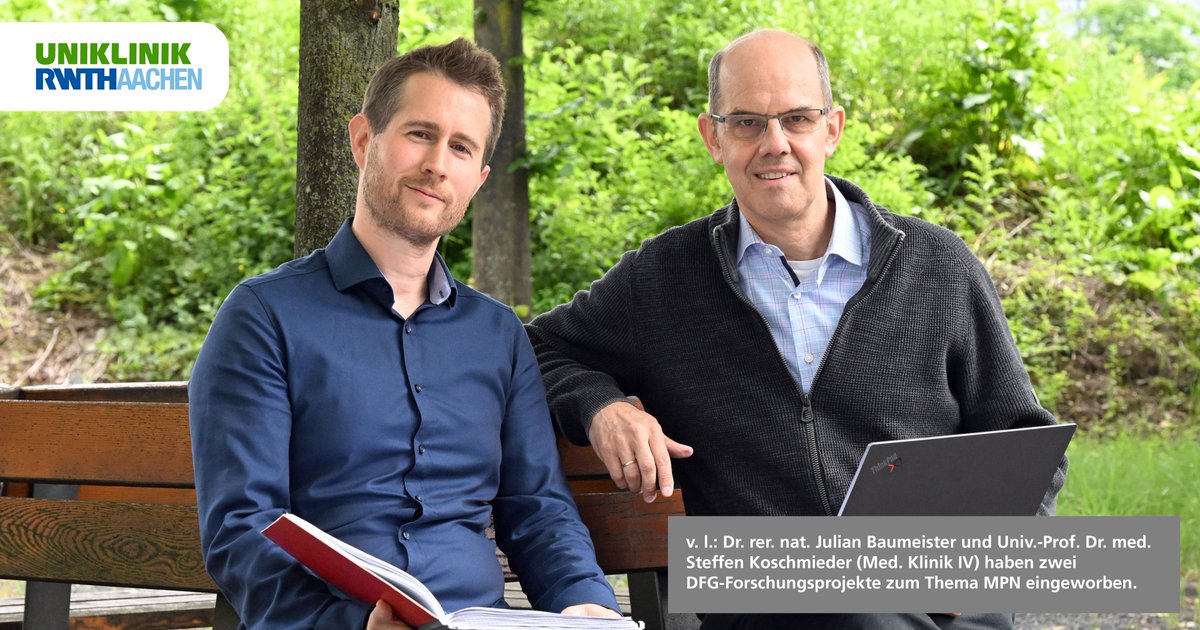 Uniklinik RWTH AC (@uniklinikaachen) on Twitter photo Die #DFG fördert zwei weitere Projekte im Bereich der #MPN-Forschung (Myeloproliferative Neoplasien) an der <a href="/UniklinikAachen/">Uniklinik RWTH AC</a> mit rund einer Million Euro während der nächsten vier Jahre. shorturl.at/Tnx0x Die #DFG fördert zwei weitere Projekte im Bereich der #MPN-Forschung (Myeloproliferative Neoplasien) an der <a href="/UniklinikAachen/">Uniklinik RWTH AC</a> mit rund einer Million Euro während der nächsten vier Jahre. shorturl.at/Tnx0x