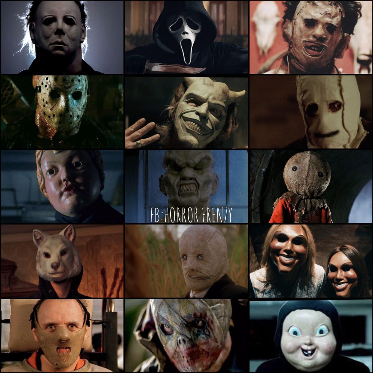 Pick 3 #horror Ghostface Leatherface The Grabber