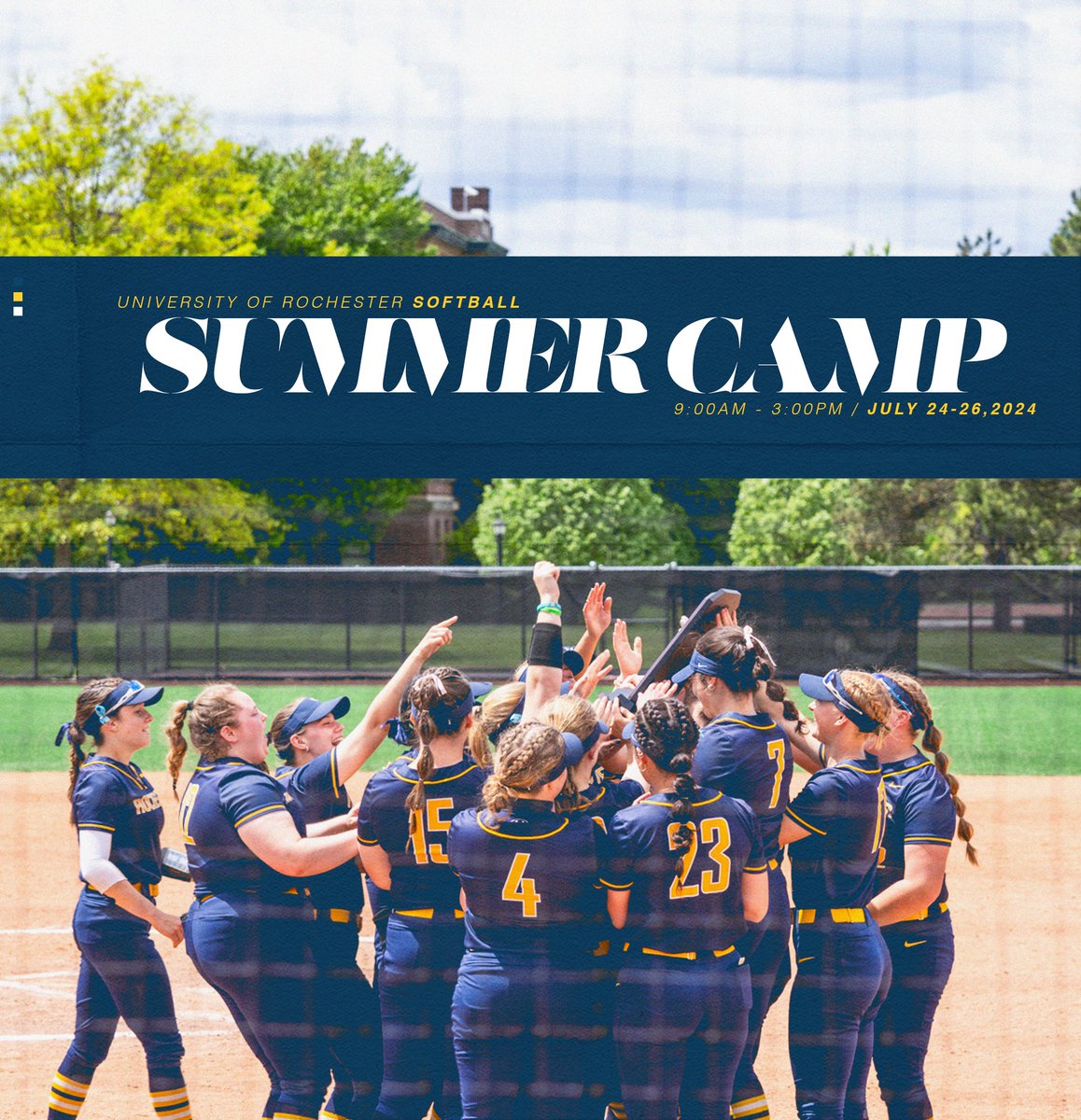 SUMMER CAMP SIGNUPS ARE HERE ☀️

🗓️ 7/24/24 - 7/26/24
⏰ 9:00am - 3:00pm 
◽️ Ages 10 - 18 
📍Rochester, NY

🔗rochestersoftball.totalcamps.com/About%20Us

#summercamp #ursb