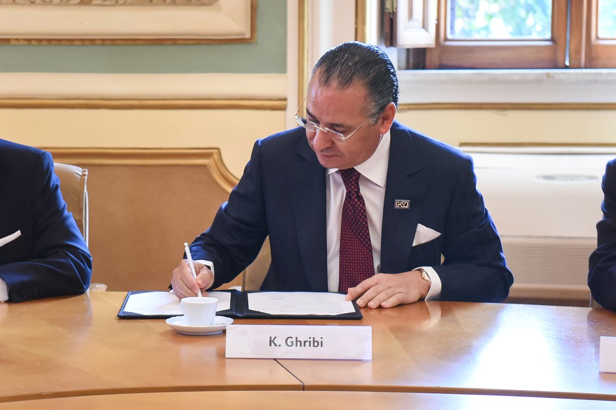 UniLUISS's tweet photo. #Luiss and @EcamCouncil signed an agreement today at the Viale Pola Campus, aiming to develop new educational activities and employability opportunities for students from Mediterranean countries.  
Here are some moments captured during the signing ceremony 📷 https://t.co/SboDkJg4VH