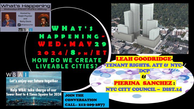 Hey New York: I’ll be on WBAI radio tomorrow for a housing + urban planning panel (w/ @PiSanchezNYC as well!) at 8 PM. You can call in at 212-209-2877 to join the conversation.