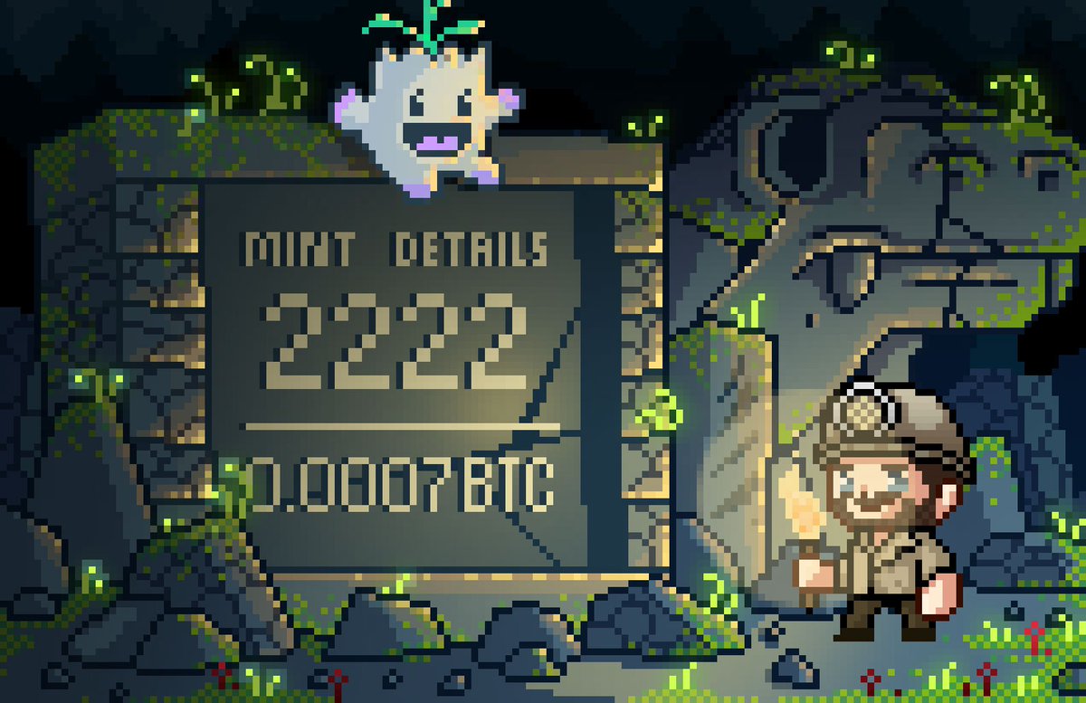 Mint will take place on Friday May 31st, on
<a href="/MEonBTC/">Magic Eden on Bitcoin 🟧</a>  

•⁠  ⁠3PM UTC - Guaranteed
•⁠  ⁠⁠4PM UTC - FCFS
•⁠  ⁠⁠5PM UTC - Public

Supply: 2222 - Mint Price 0.0007 BTC

The mint link will be posted in Discord and on Twitter <a href="/bitcoinjurassic/">Bitcoin Jurassic</a>