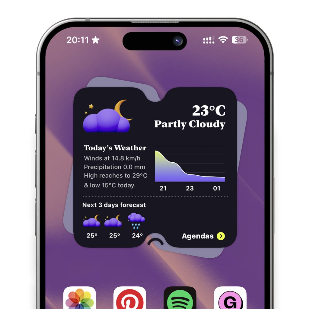 Kmokhtar79's tweet image. 😎Added dark theme to #stackview
Redownload the pack to get it.
Since the weather icon didn’t fit well with the dark mode I had to use another icons. Hope you like it ✌🏻
aryamod.gumroad.com/l/StackView