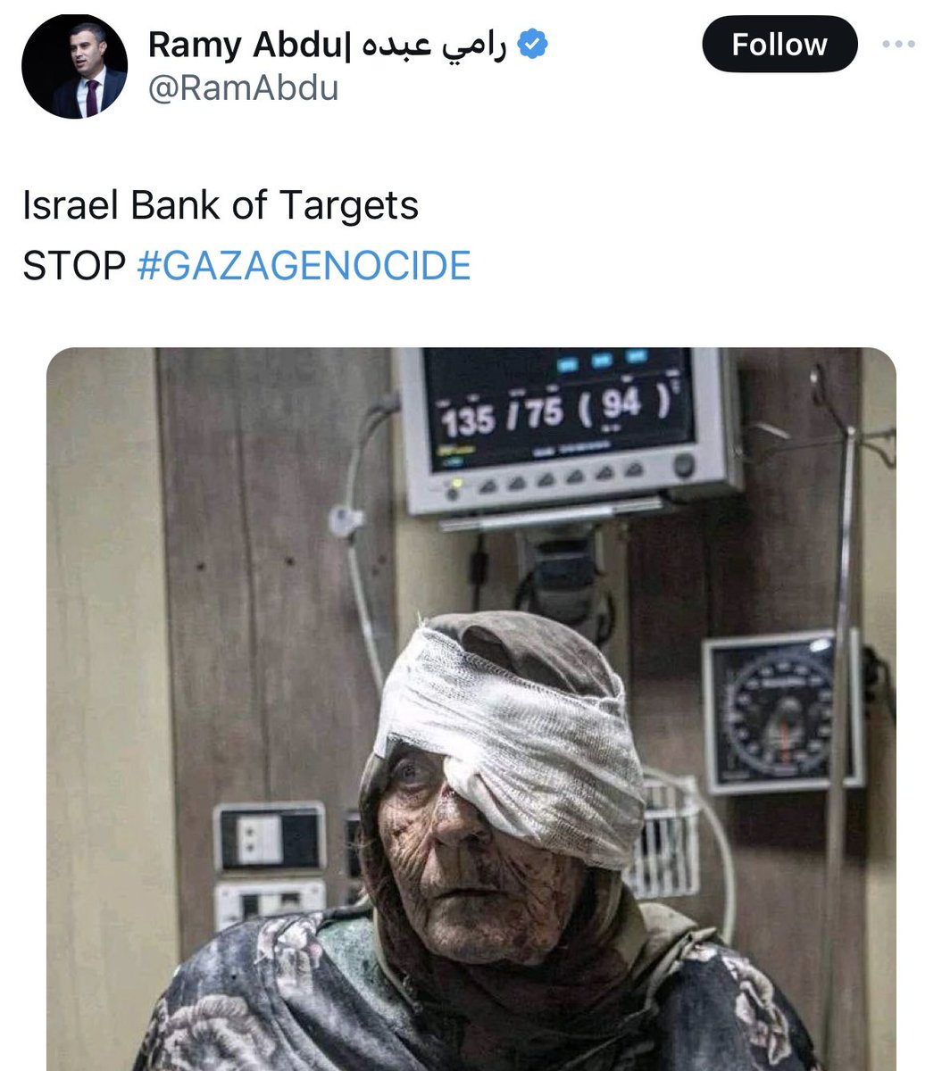 This is a SYRIAN woman bombed by ASSAD just weeks ago. Ramy Abdu is the Chairman of Euro-Med Monitor. Extremely irresponsible to misattribute this image.