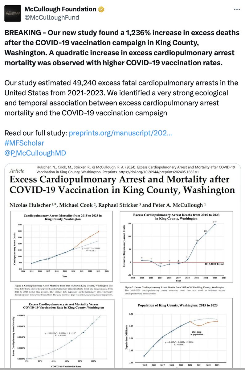 FROM THE ARCHIVES OF SHAMELESS EPIDEMIOLOGY If you are going to do an ecological study of cardiopulmonary arrest, perhaps you don't ignore the fact that there is a pandemic of an infection known to cause cardiopulmonary arrest. @P_McCulloughMD