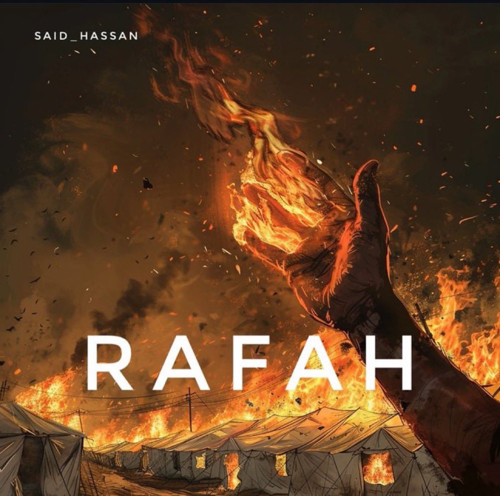 ALL EYES ON RAFAH ALL EYES ON RAFAH ALL EYES ON RAFAH #AllEyesOnRafah #RafahUnderAttack‌